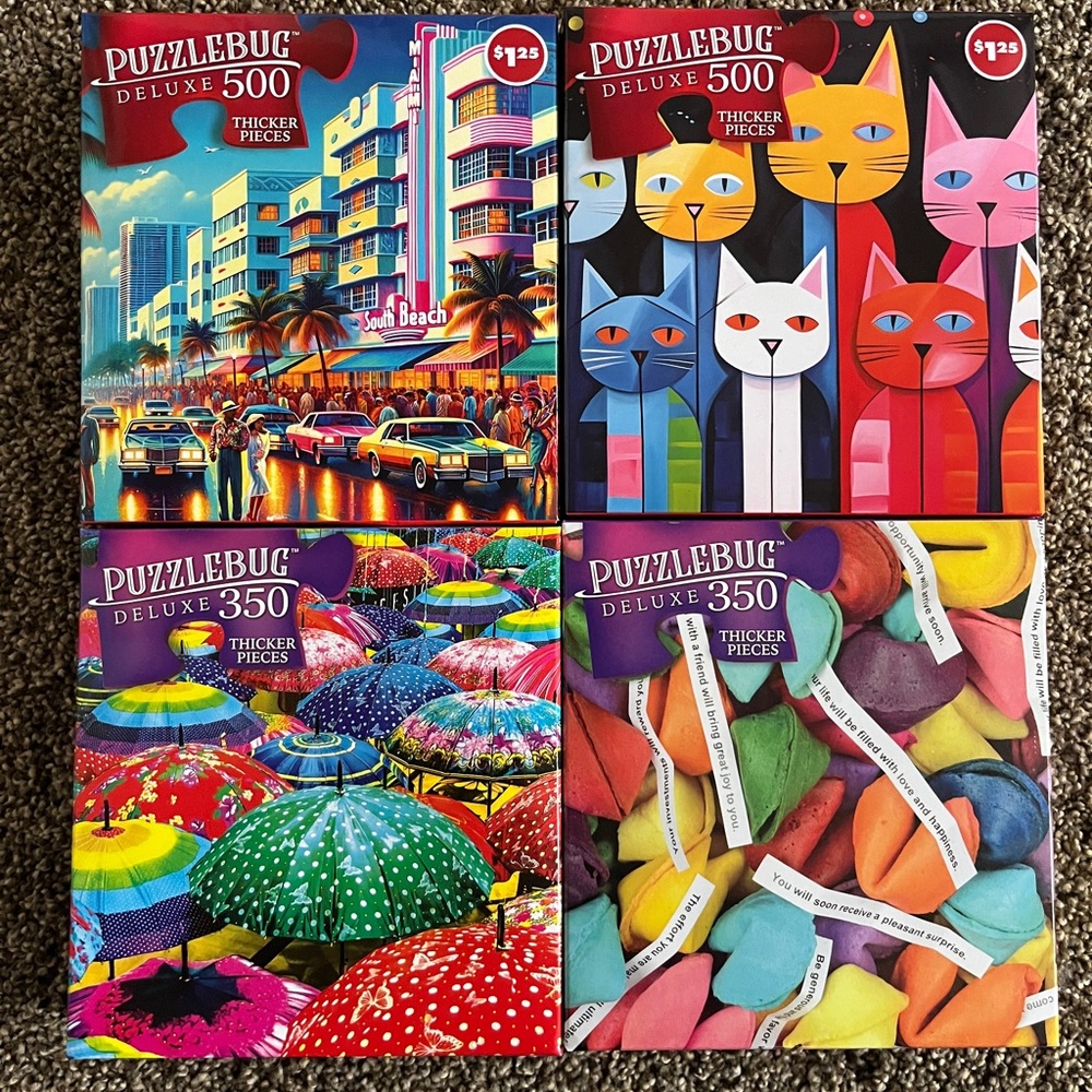 Four Puzzleburg Deluxe Puzzles